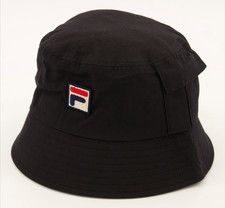FILA Classic Summer Bucket Hat Festival Stash Pocket Music Vintage NEW rrp £26