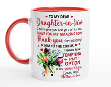 Mug To my Daughter in law Red
