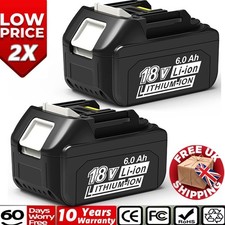 2Pack Battery For Makita 18V 6.0AH Li-Ion BL1830 BL1850 BL1840 BL1860B LXT Tool