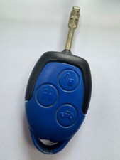 FORD TRANSIT 3 BUTTON REMOTE KEY FOB MK7 TIPPER VAN. BLUE, TESTED & WORKING !