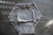 Size 7 Vintage Mesh Brief Underpants White With Fly Cotton Collectors HTF