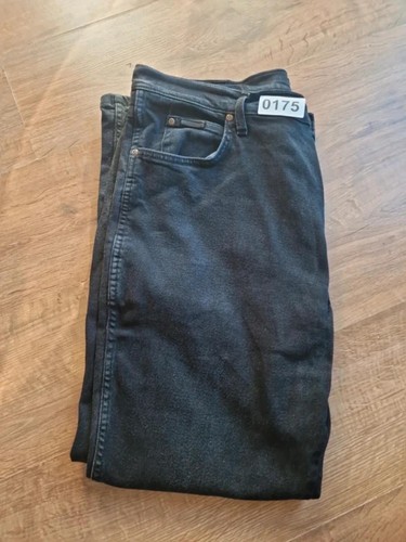 Wrangler black denim jeans - black,