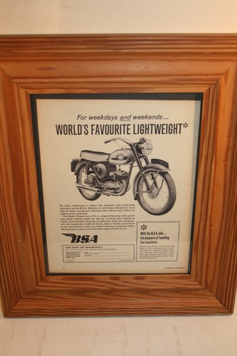 Framed bsa bantam - framed,