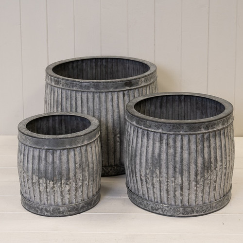 3pc grey metal galvanised - 3pc,