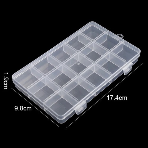 Clear plastic jewelry - clear, box