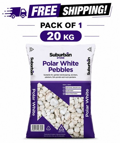 Polar white pebbles 20kg - polar,