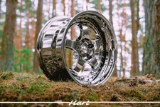 4X18 Inch 5X114.3 HART Wheels HR99 Dark Chrome Wheels Fits For Lexus Nissan JDM