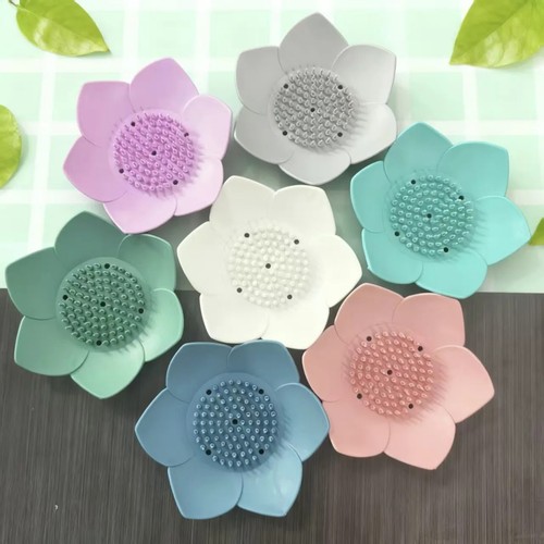 Lotus silicone soap holder - silicone,