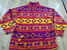 Vintage 90s SALOMON Equipe Fleece Jacket Size M Aztec Gorpcore Outdoor Geomteric