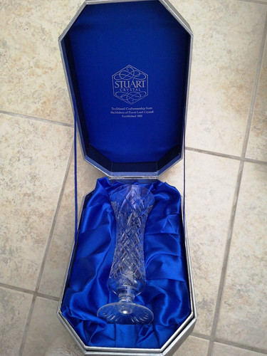 Stuart crystal flower vase - flower,