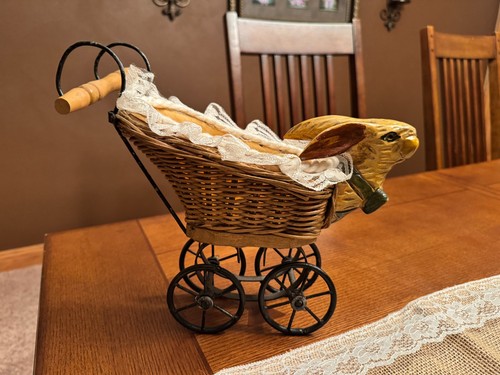 Antique vintage doll stroller - doll,
