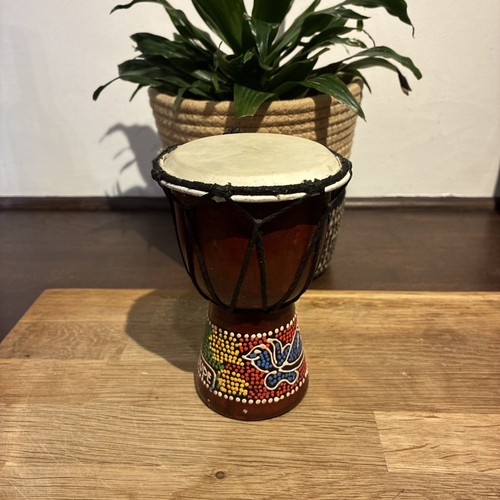 Vintage miniature djembe drum - vintage,