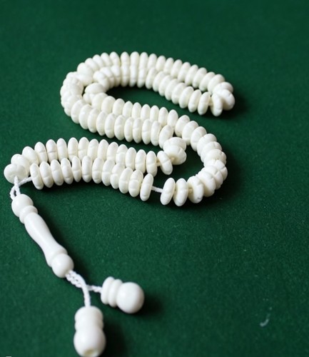 Camel bone tasbih - bone, beads