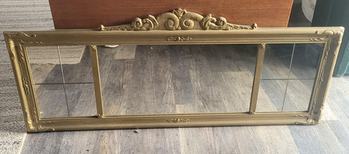 Antique mantle buffet - mantle,
