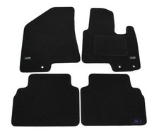 Logo Floor Car Mats Fits Hyundai ix35 2010-2015 4-Pcs Set Tailored Black