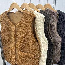 Ladies Casual Gilets Button