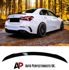 Mercedes A Class Saloon V177 AMG Rear Gloss Black Boot Spoiler Lip Wing 2018+