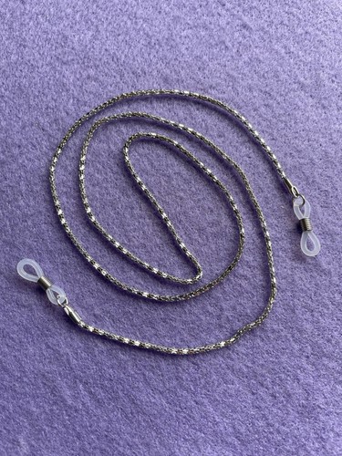 Silver glasses chain - chain, snake