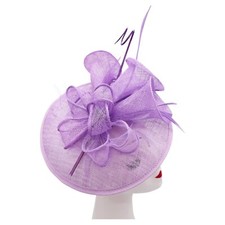 Women's Large 25cm Fascinator Headband and Clip Hat Wedding Day Race Royal Ascot