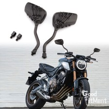 Motorcycle Skeleton Rearview