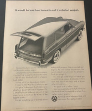 1965 VW Volkswagen Squareback Sedan - Vintage Original Print Ad / Wall Art CLEAN