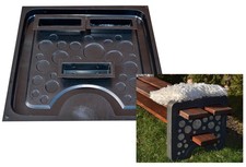 Concrete mold Bench leg for concrete cement ABC plasticmold sold 1 piece B05