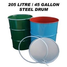 205L 45 GALLON SHIPPING DRUM SHIPPING BARREL, OIL DRUM CONTAINER BIN, STEEL DRUM