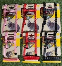 RABBIT HARNESS GUINEA PIG HARNESS FERRET HARNESS 2 SIZES 3 COLOURS WITH A LEAD