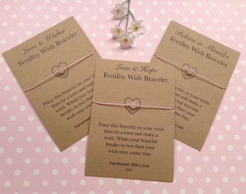 Fertility wish bracelet rose - fertility,