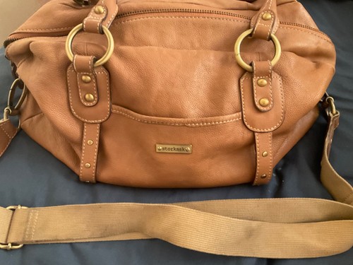 Storksak brown leather travel - storksak,