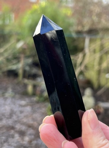 Large black obsidian - large, /