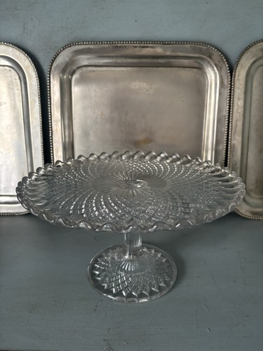 Antique vintage pressed glass - antique,