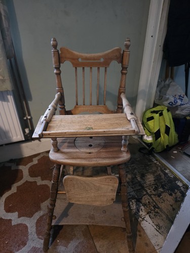 Rare vintage wooden - , baby