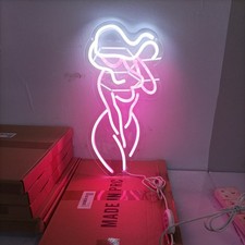 led neon light woman bar light