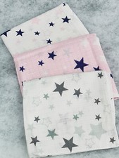 3 pack muslin squares large