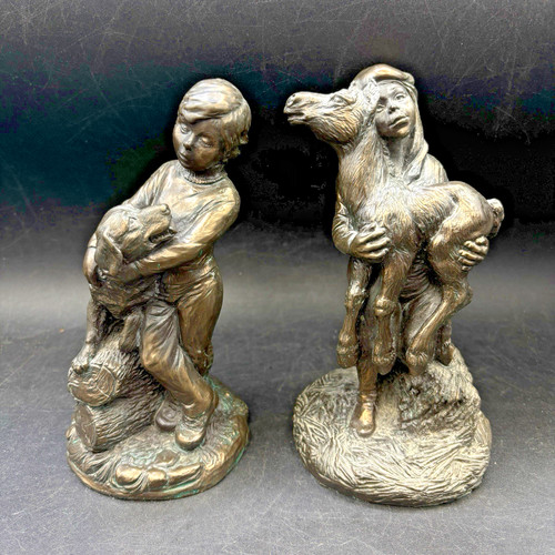 Heredities cold cast bronze - cast, 7'
