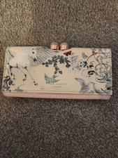 TED Baker Unicorn Encrusted Detail Purse Pink preowned 