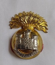 Royal Inniskilling Fusiliers Cap Badge Bi-Metal No Slider 41 mm - New Metal