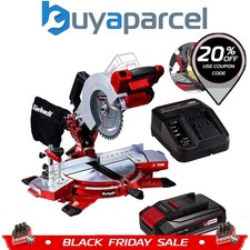 Einhell Cordless 18v Mitre Saw 210mm Power X-Change TE-MS 18/210 1x2.5ah Battery