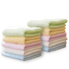 Eco-Friendly  Wash Cloths 10 Pack, Luxury Bamboo Towels for Bathroom Hotel Spa