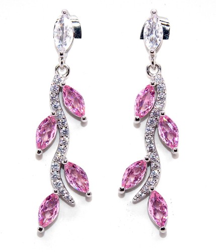 Sterling silver pink - pink, sapphire