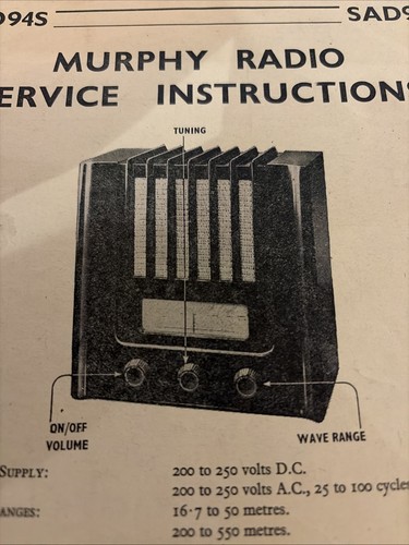 Sad94s radio murphy - murphy, service