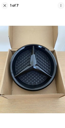 Gloss black grille star badge - grille,