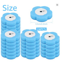 24 Head Toilet Brush With Disposable Replacement Head Kits Upgrade Long Handle