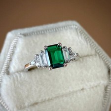 14K White Gold Finish 2 CT