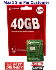 1 x New Vodafone SIM Card Pay