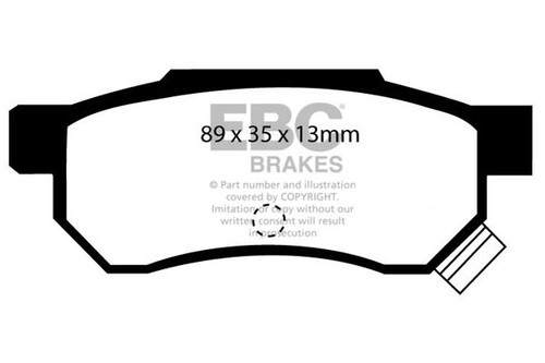 Ebc greenstuff rear - greenstuff, brake
