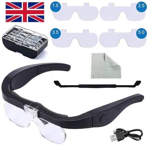 Magnifier glasses with led - glasses,