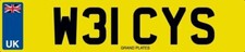 ICE CREAM PARLOUR VAN NUMBER PLATE W31 CYS CAR REG WE ICYS ICES ICE LOLLY WHIPPY