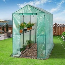 Premium Large Walk In Greenhouse Garden Grow house PE Garden Greenhouse 195CM